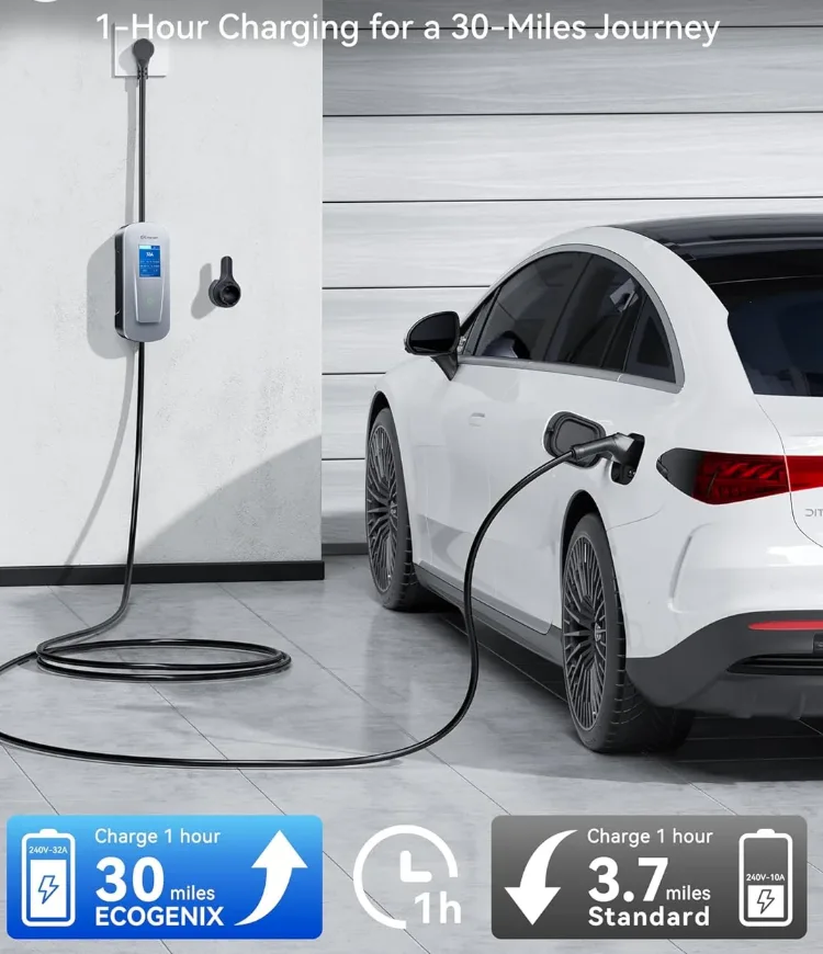 დამტენი ECO-GENIX J1772  32 ამპერ