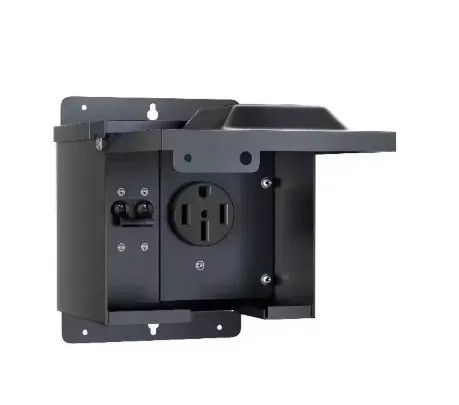 NEMA 14-50 როზეტი ბოქსით და დამცველით